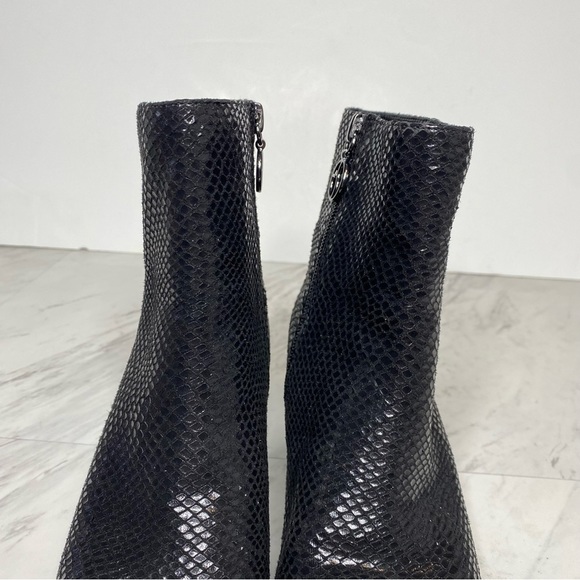 Franco Sarto Marquee Snake Print Square Toe Bootie 6 1/2 - Picture 9 of 14